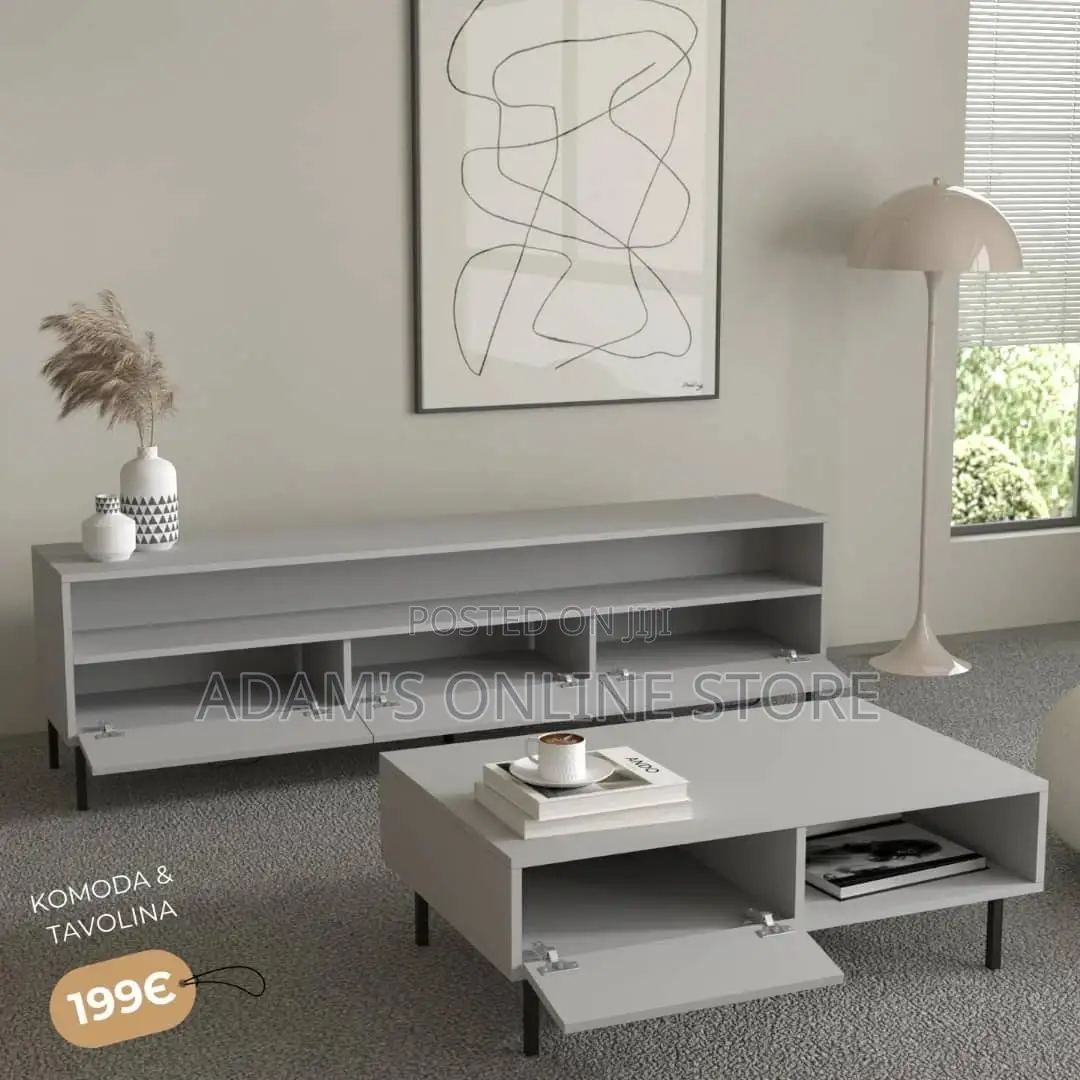 Center Tabletv Stand White/Center Table White/White Tv Stand