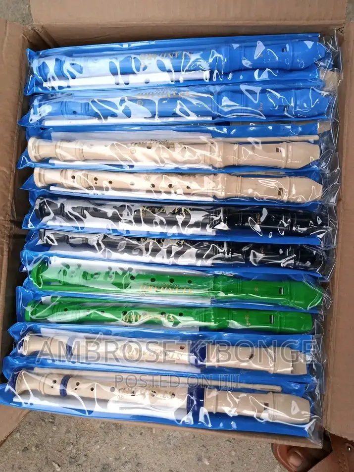 Open Key Straight Soprano Flute Recorder FREE Cleaning Rod