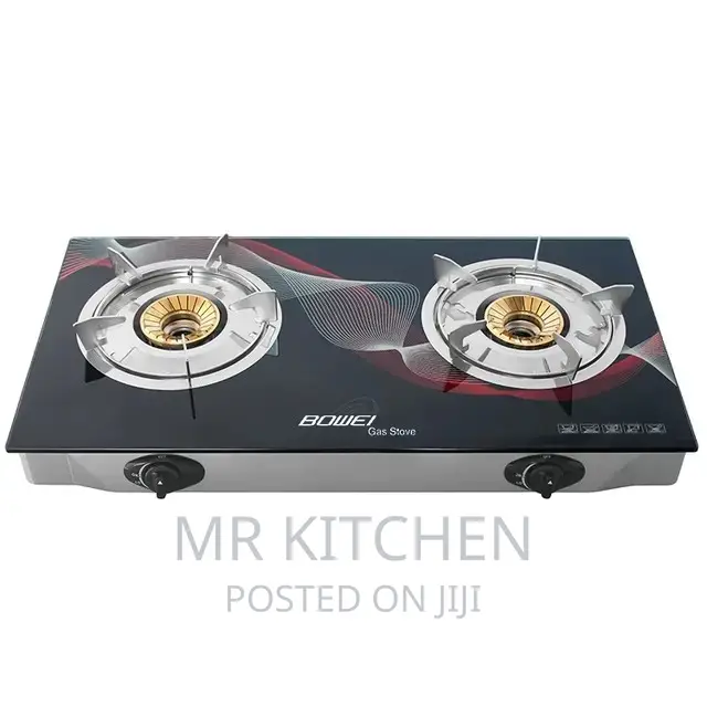 2 Burner Tempered Glass Gas Stove