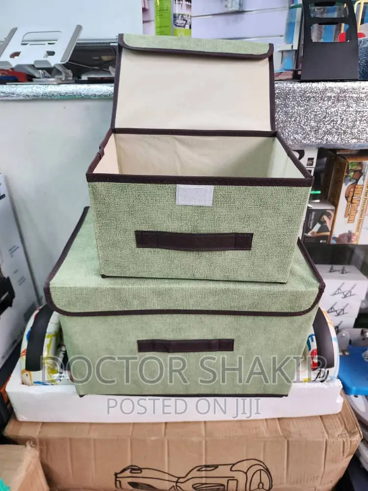 2 Size Non-Woven Fabric Foldable Storage Box