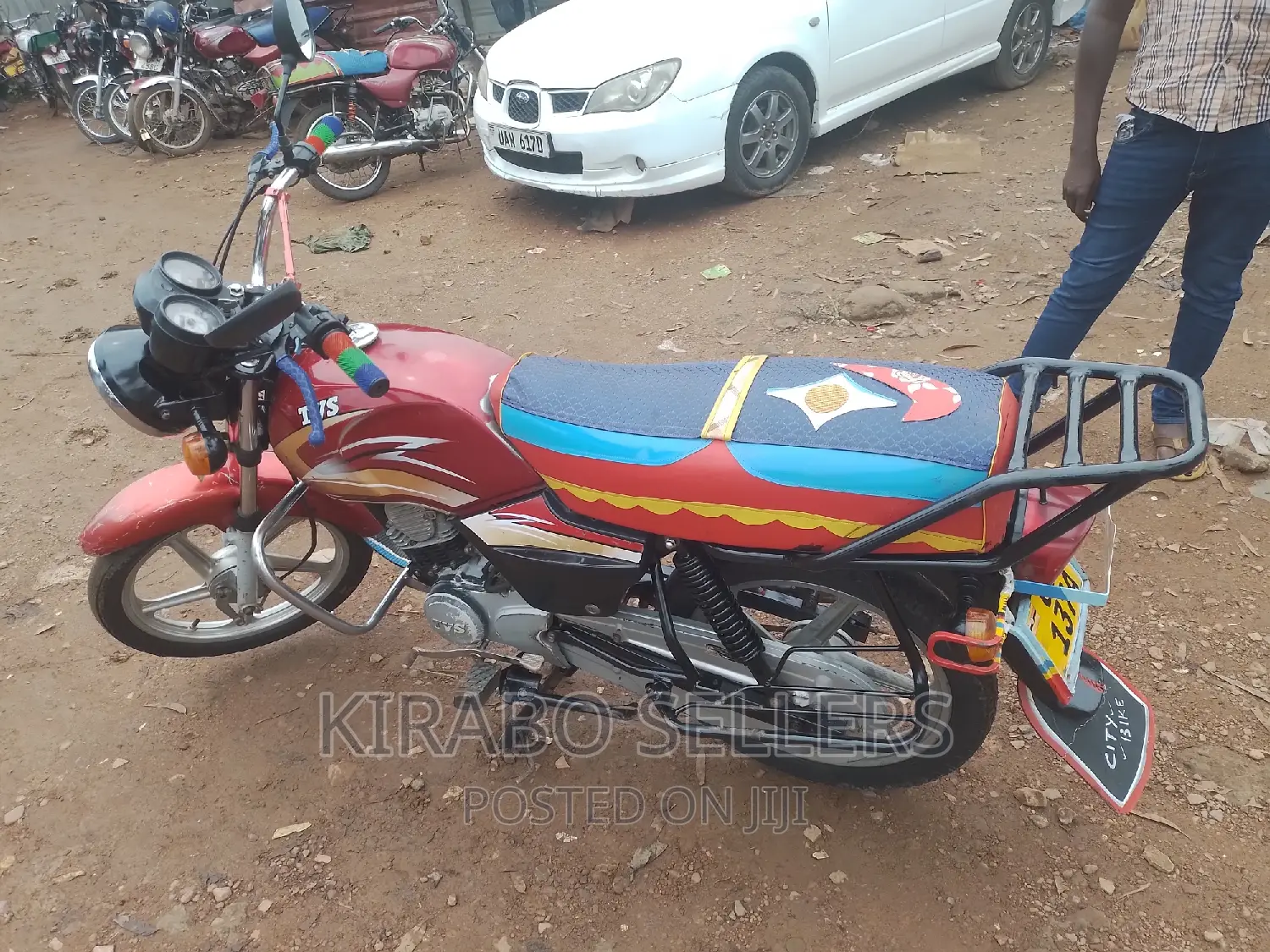 TVS XL 100 2017 Red