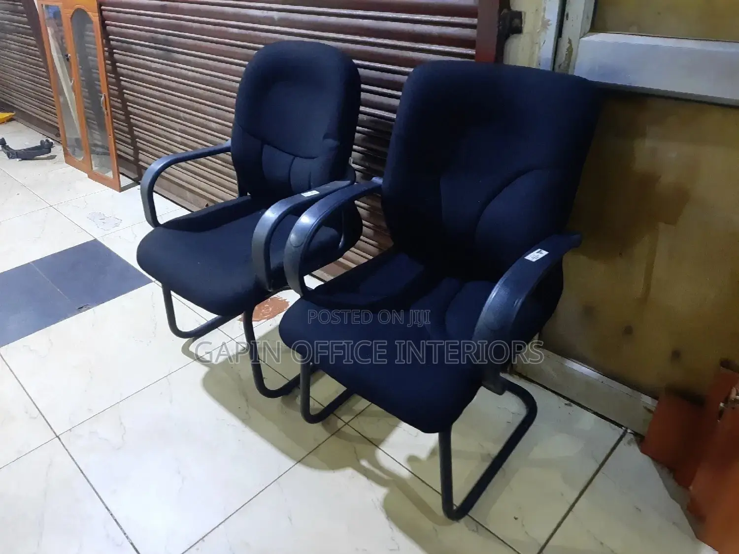 Non Rotating Office Chairs, 2 Pieces