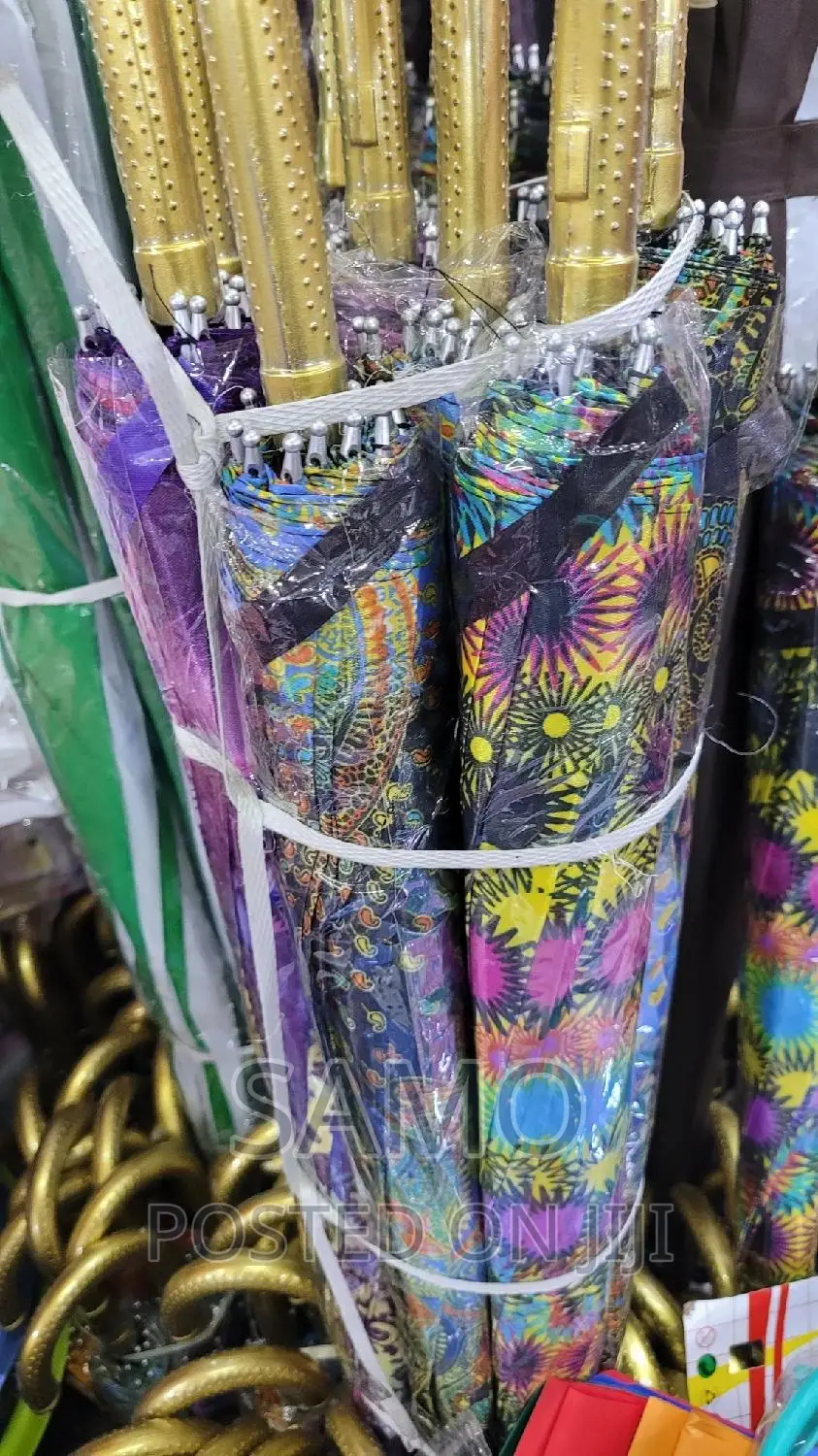 Umbrellas.