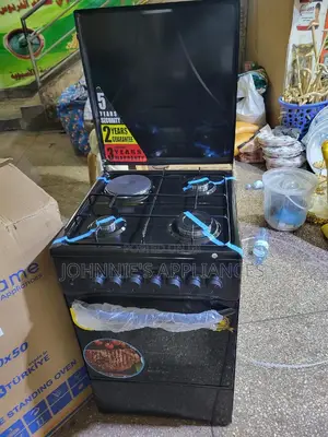 Blue Frame Gas and Electric Cooker With Oven 3×1