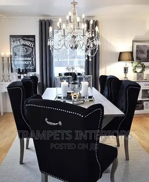 Dining Table American Black Dinning Table