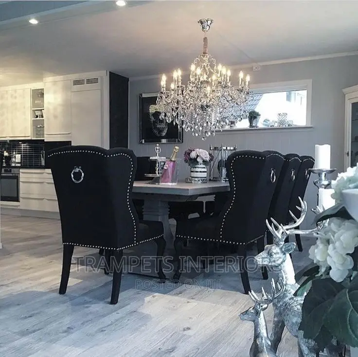 Dining Table American Black Dinning Table