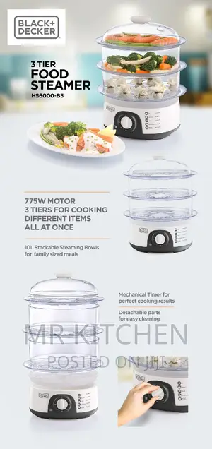 Black Decker 3 Tier Food Steamer