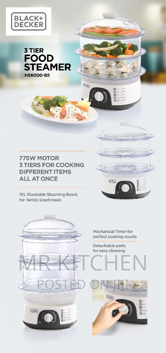 Black Decker 3 Tier Food Steamer