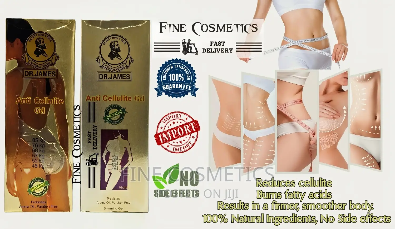 Dr James Anti-cellulite Slimming Gel Fat Burning Weight Loss