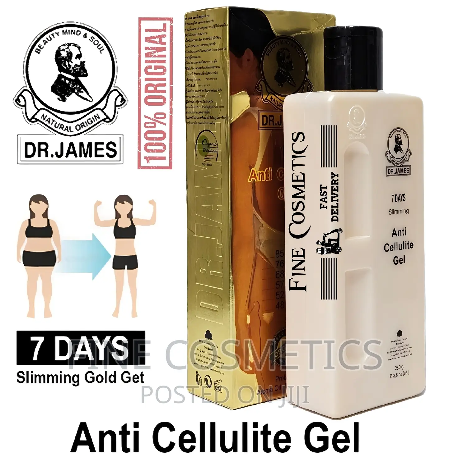 Dr James Anti-cellulite Slimming Gel Fat Burning Weight Loss