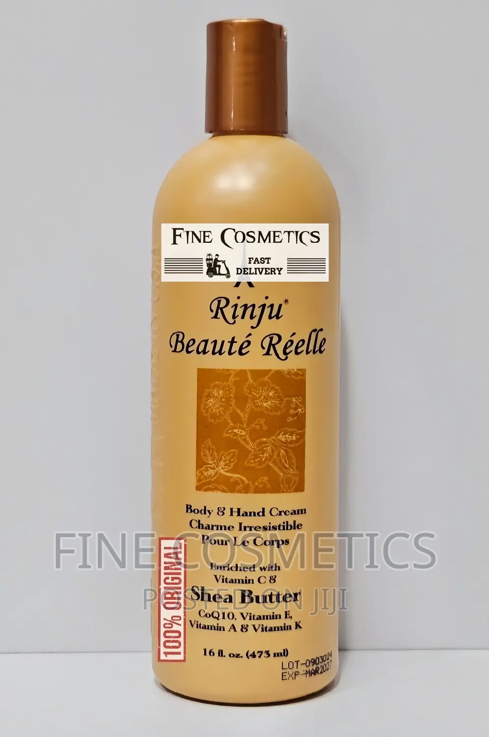 RINJU Fragrance Lotion Hand and Body Shea Butter Moisturisng