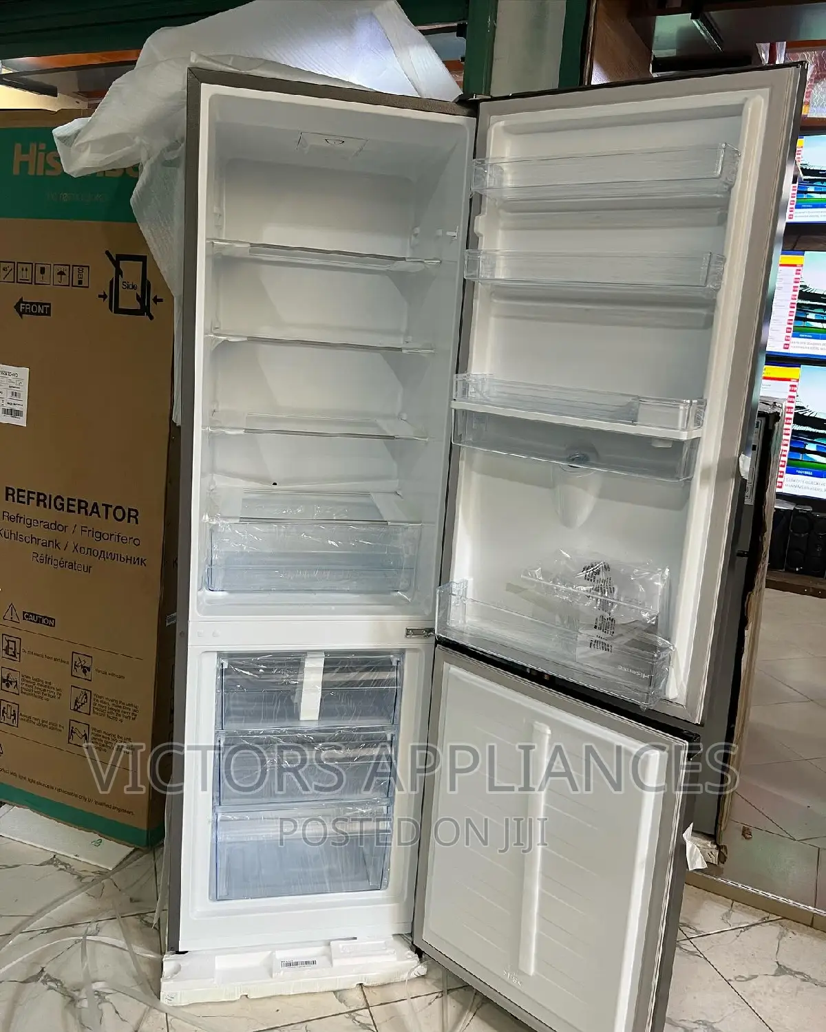 Hisense 341litres Double Door Fridge With Water Dispenser