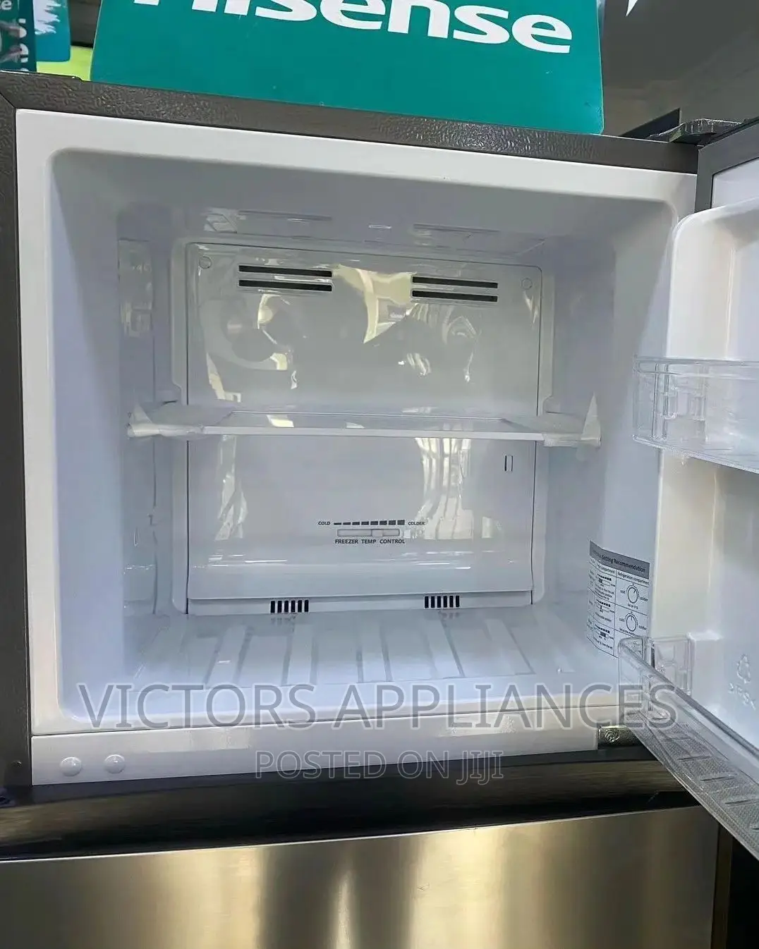 Brand New Hisense 419l Double Door Refrigerator Wt Dispenser