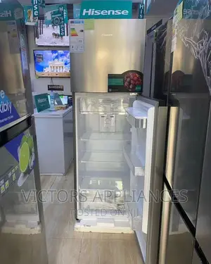 Brand New Hisense 419l Double Door Refrigerator Wt Dispenser