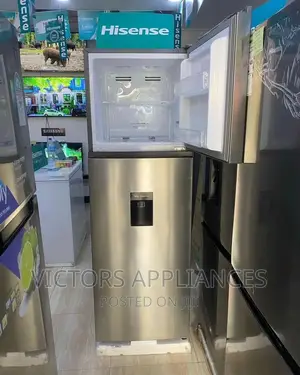 Brand New Hisense 419l Double Door Refrigerator Wt Dispenser