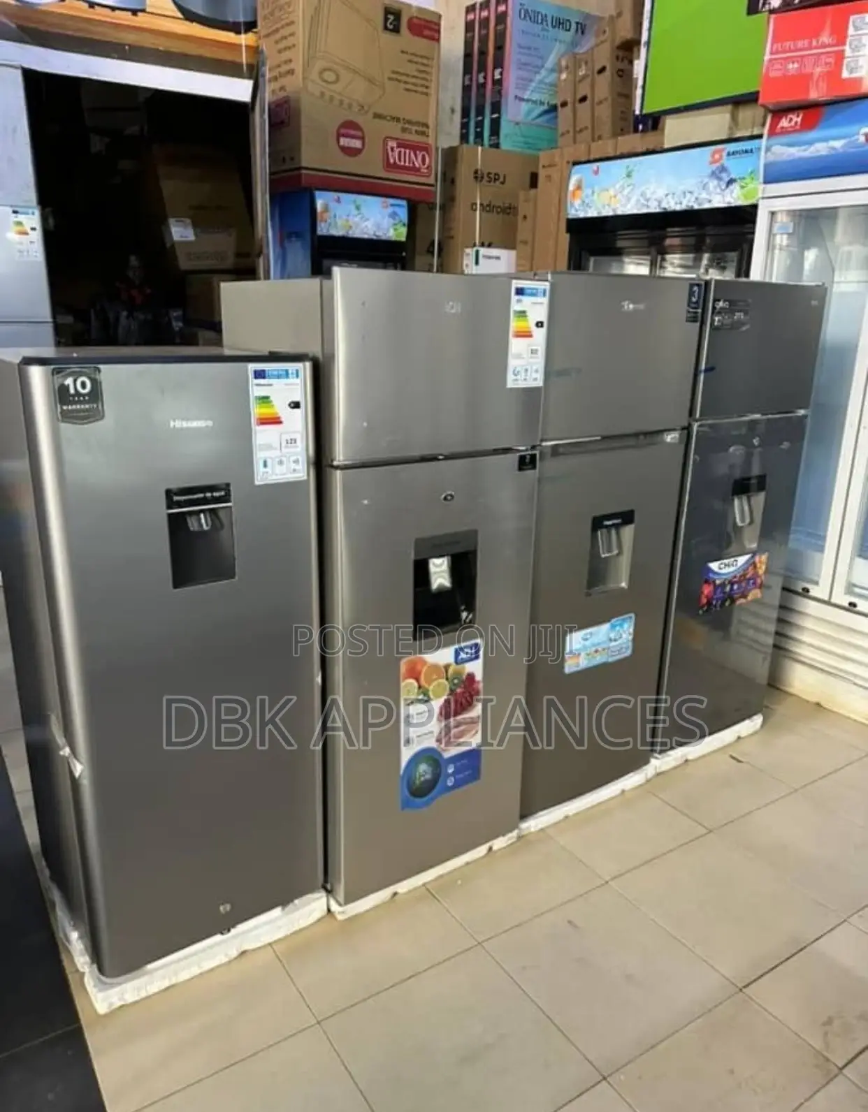 Hisense, Chiq, Adh Fridges With a Dispenser