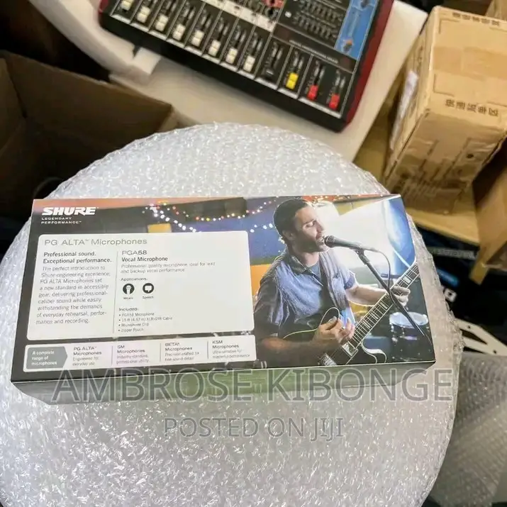 Shure PGA-58 ALTA" Cardioid Dynamic Wired Vocal Microphones.