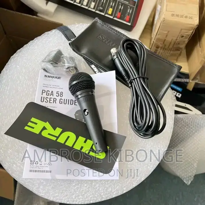 Shure PGA-58 ALTA" Cardioid Dynamic Wired Vocal Microphones.