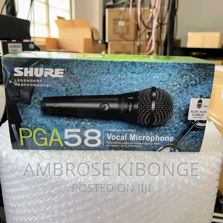 Shure PGA-58 ALTA" Cardioid Dynamic Wired Vocal Microphones.
