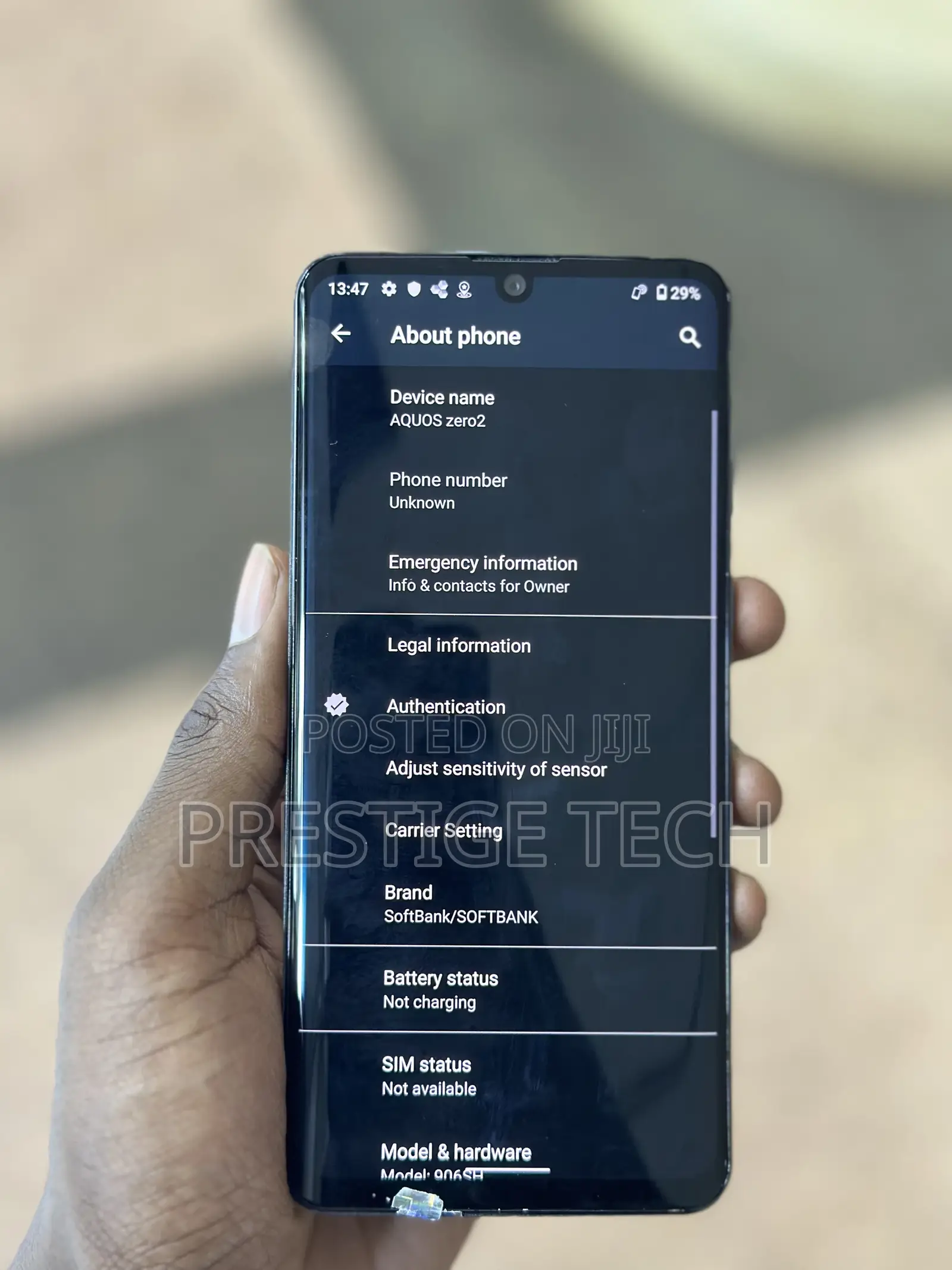 Sharp Aquos Zero 2 256 GB Blue