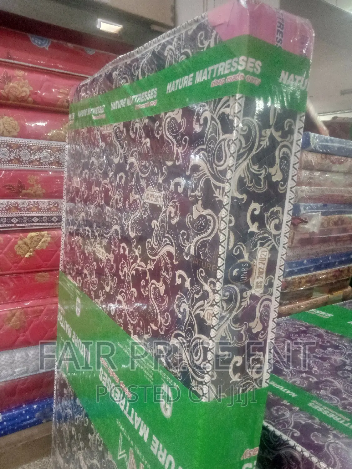 Fibre Mattress. 4x6x6inches.( Blue)