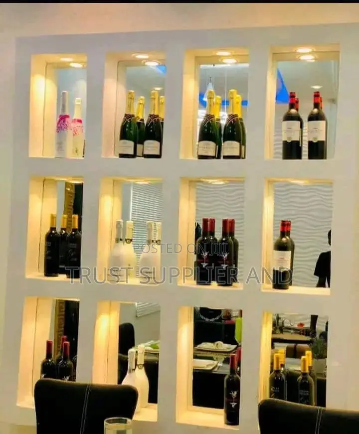 Gypsum Liquor Display Shelves