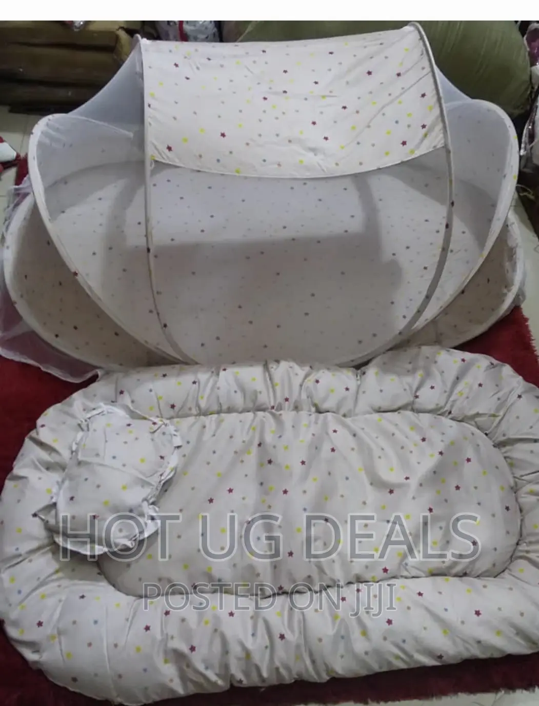 3pcs Baby Mosquito Net With Net, Pillow, Bed Mattress.