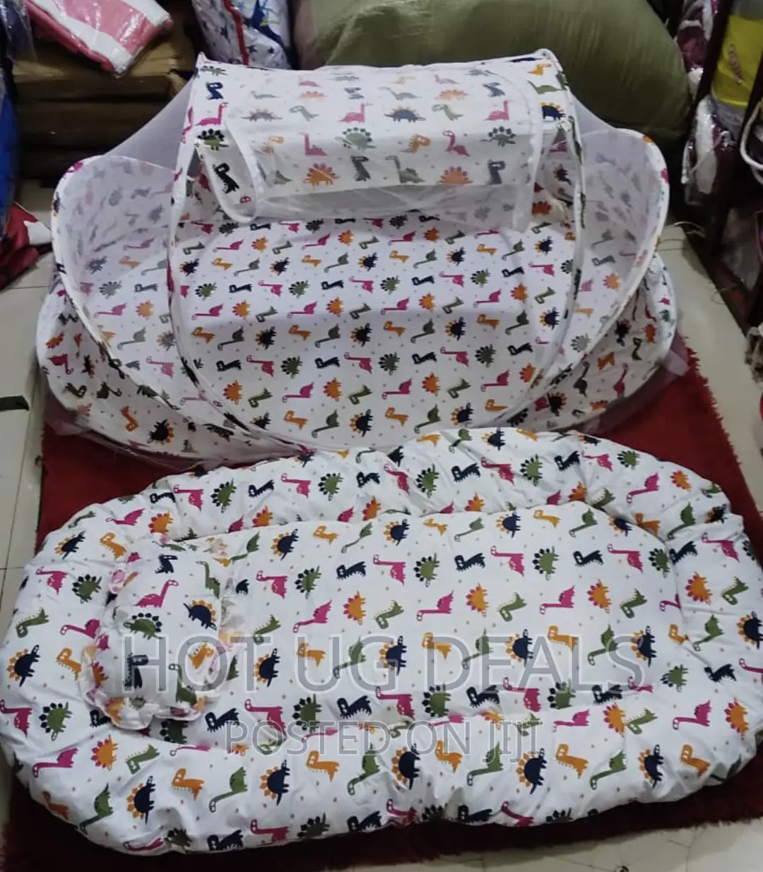 3pcs Baby Mosquito Net With Net, Pillow, Bed Mattress.
