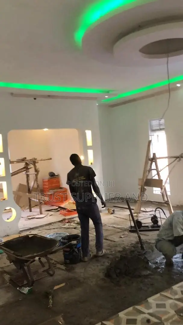 Gypsum Work Before and After