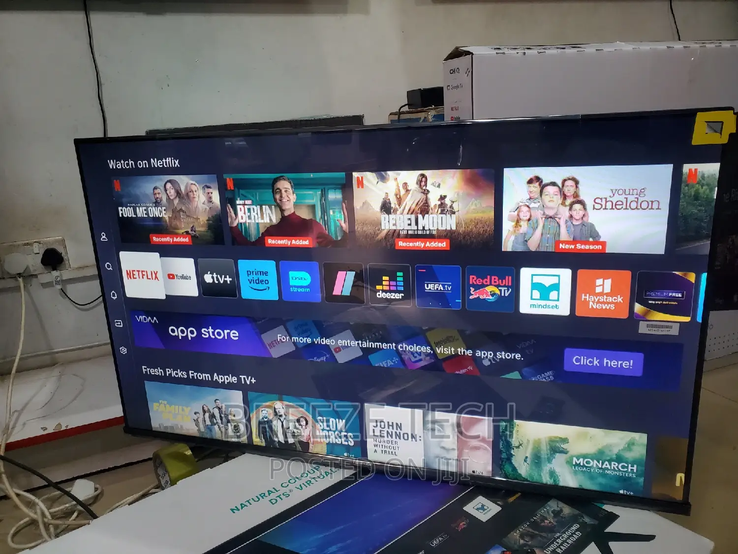 Hisense Smart Vidaa 43"Inch Flat Screen