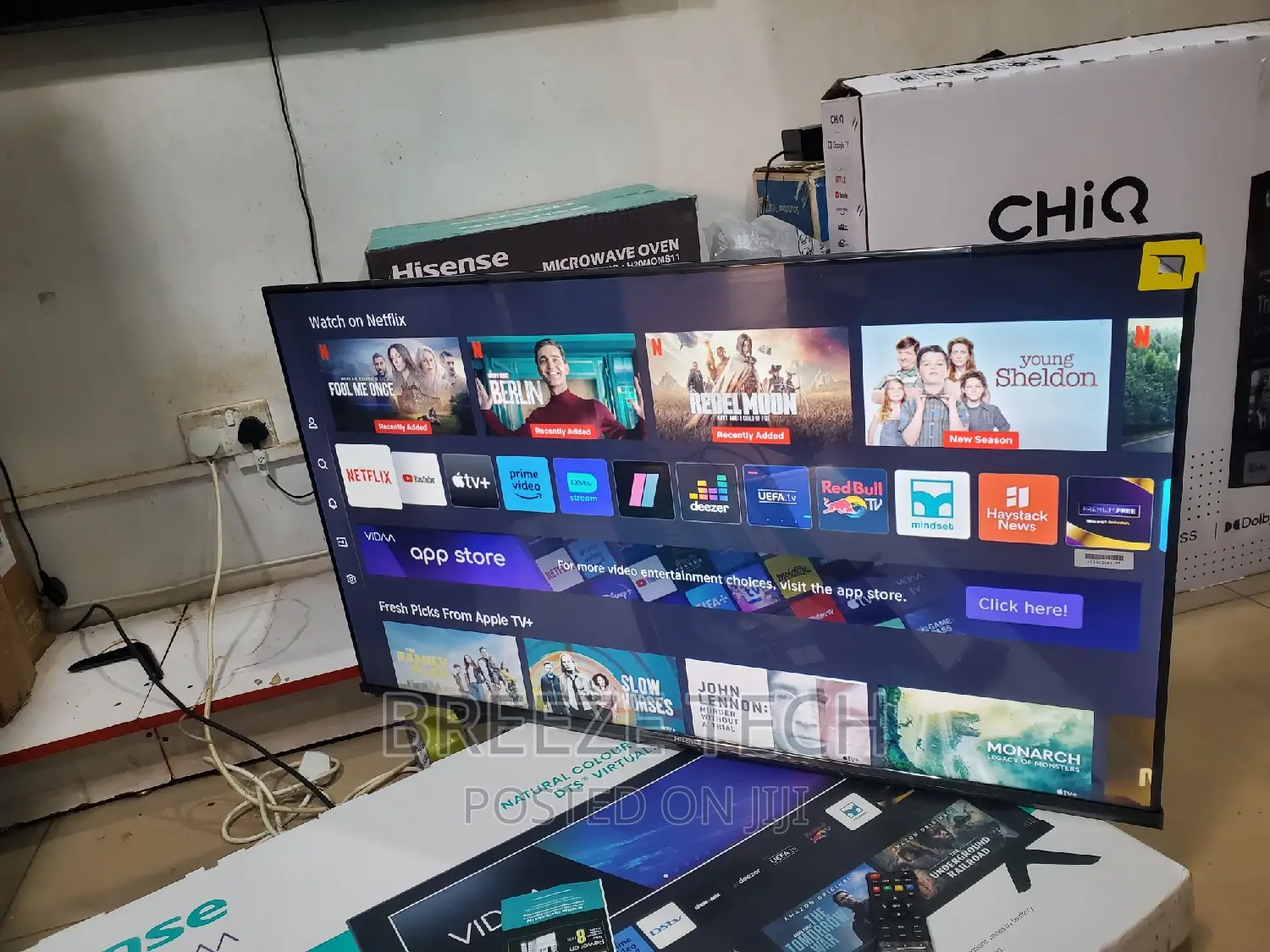Hisense Smart Vidaa 43"Inch Flat Screen