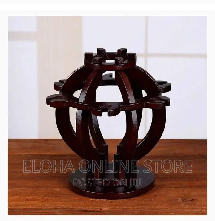 Solid Wood Luxury Wine Rack and Glass Holder