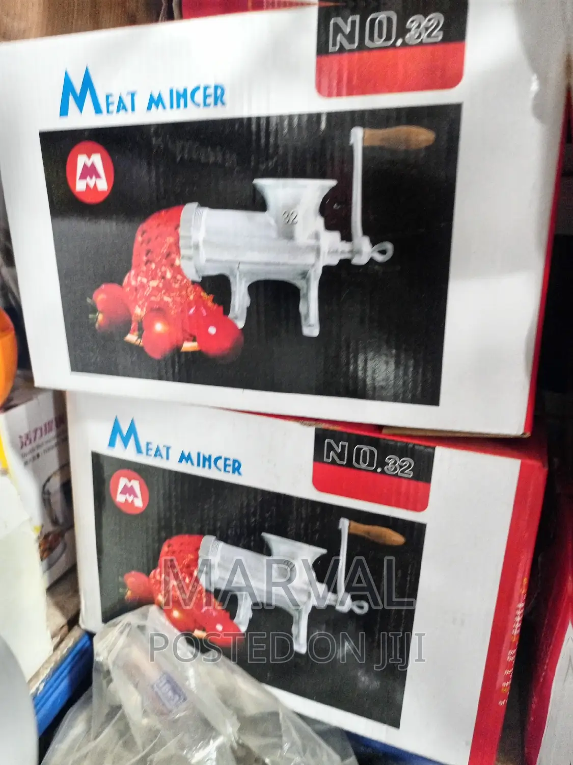 32# Manual Meat Grinder, Made of Aluminum