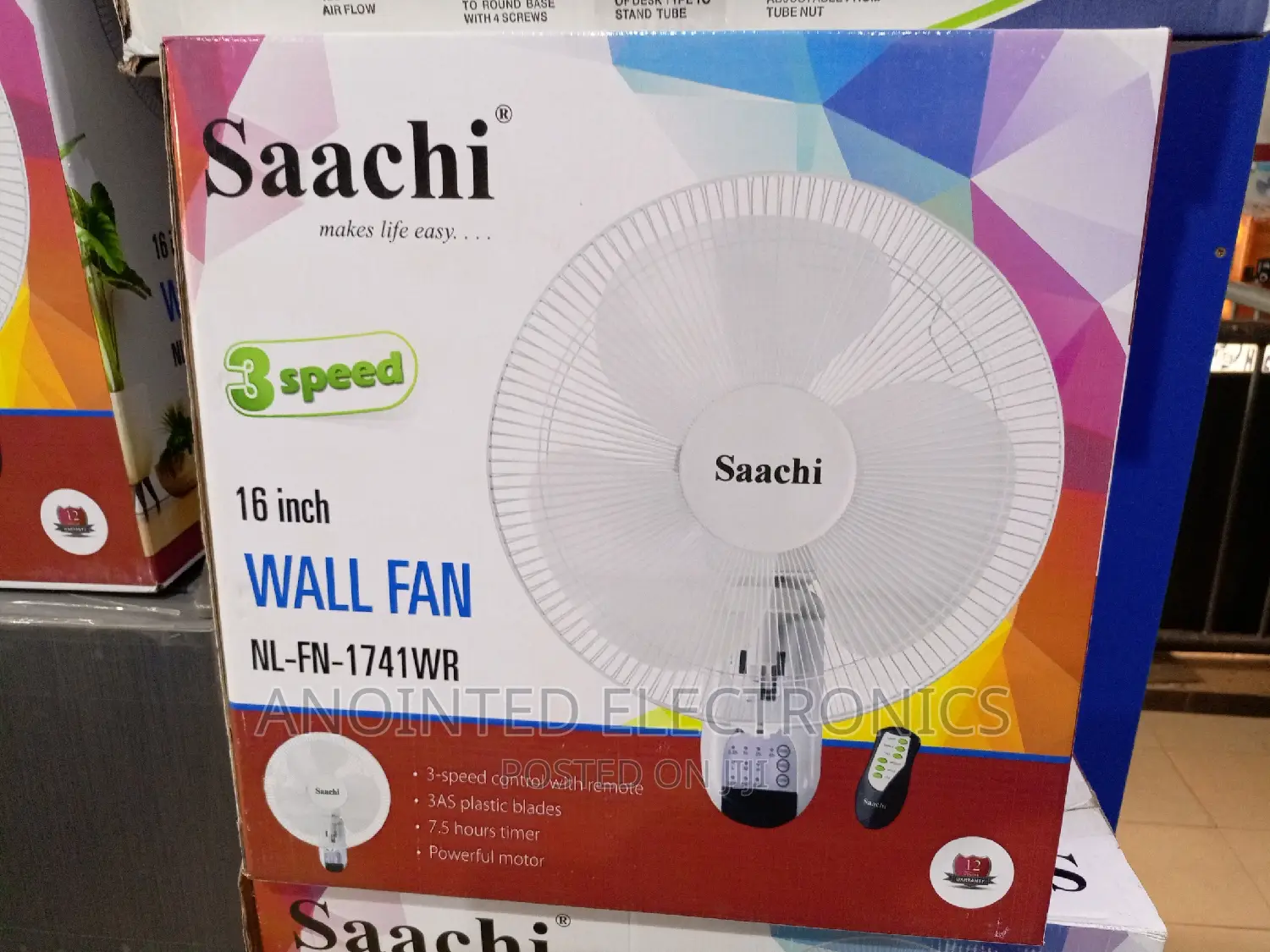 Wall Fans With a Remote Sachi