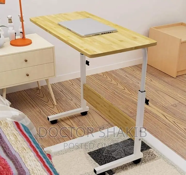 Modern Overbed Laptop Desk/ Table With Wheels