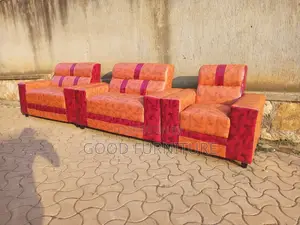 Fantastic Leather Five Seater Sofa