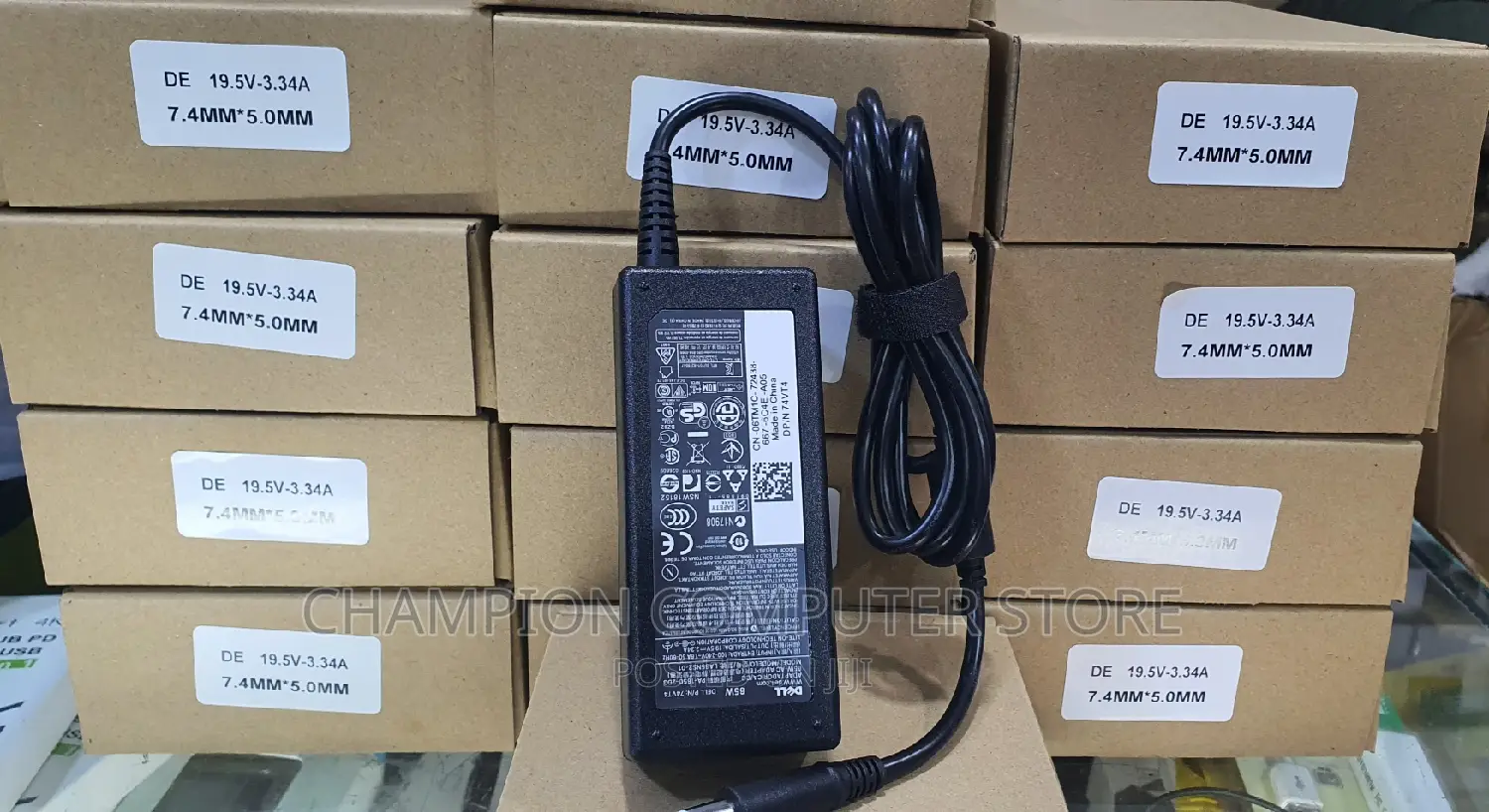 Dell Big Pin 65 Watt 19.5V~3.34A AC Adapter Charger