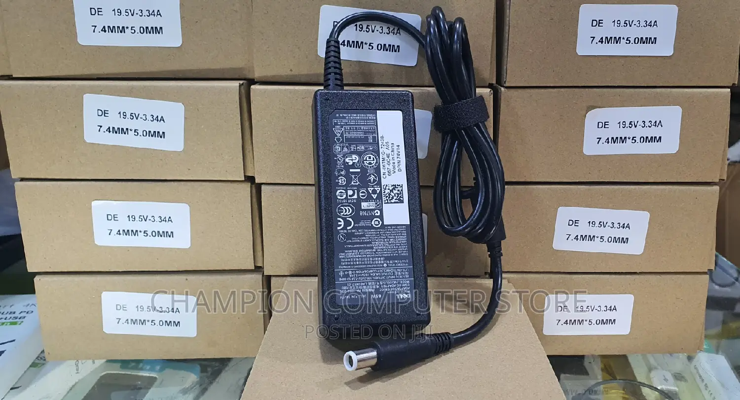 Dell Big Pin 65 Watt 19.5V~3.34A AC Adapter Charger