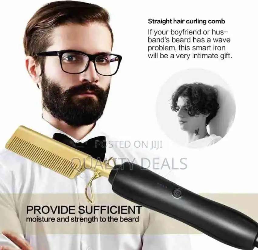 Electric Hot Heat Press Comb