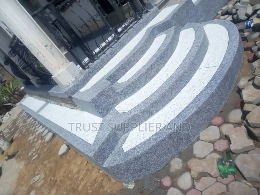 Grey and White Smooth Terrazzo