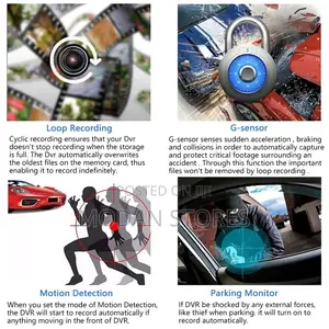 Car DVR Camera (Dash Cam 3lens)