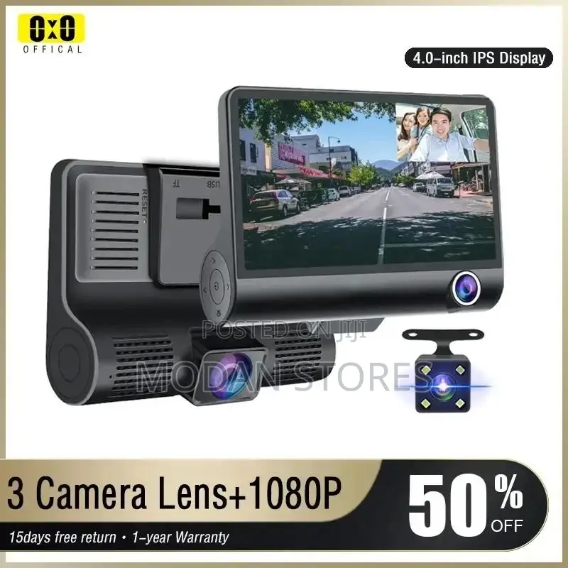 Car DVR Camera (Dash Cam 3lens)
