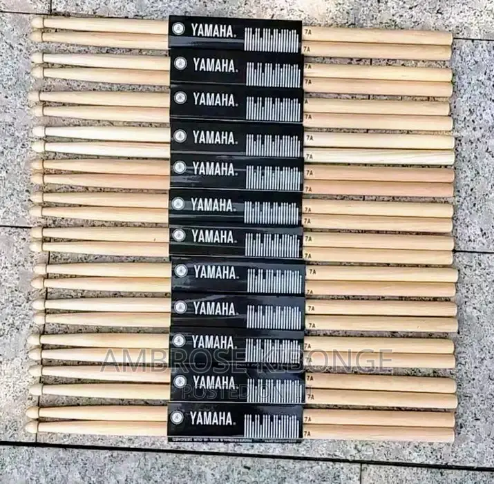 YAMAHA Matched Weight 5A / 7A Solid Wood Paired Drum Sticks.