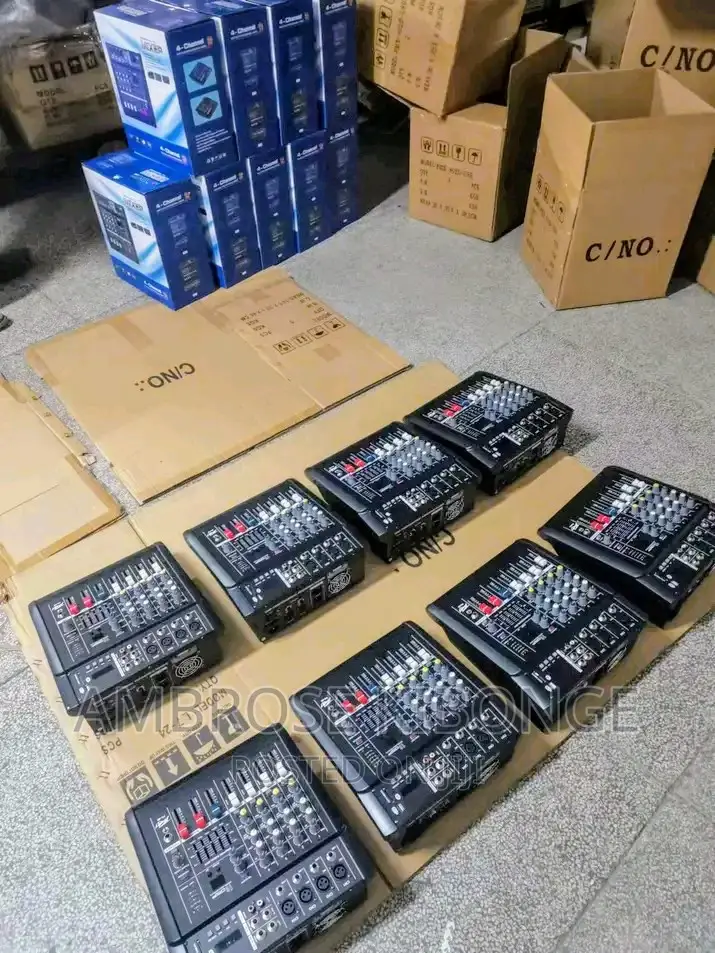 SI AUDIO Bluetooth USB/SD 4channels Professional Amp-Mixer.