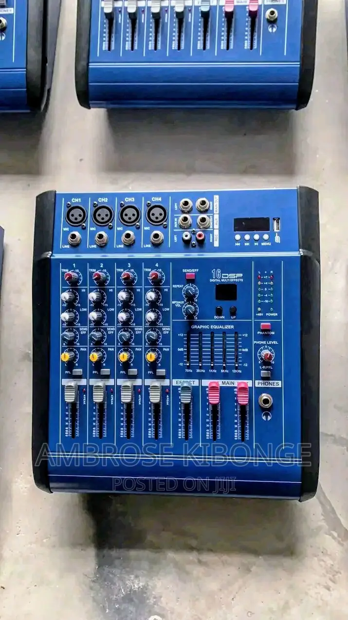 SI AUDIO Bluetooth USB/SD 4channels Professional Amp-Mixer.