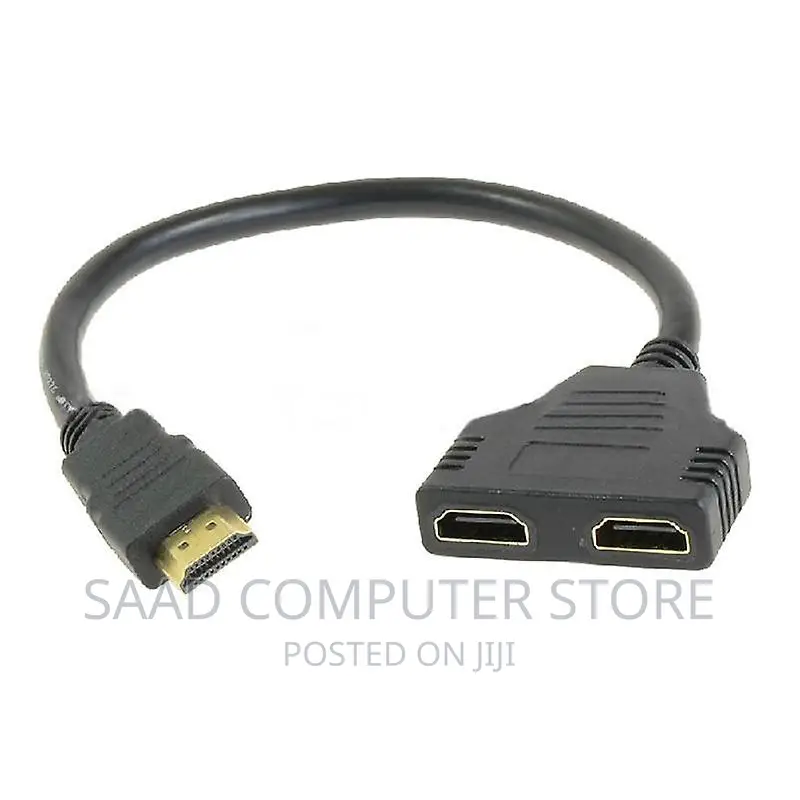 HDMI to Dual HDMI (Female) Splitter Adapter