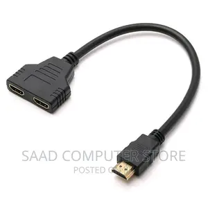 HDMI to Dual HDMI (Female) Splitter Adapter