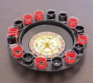 Shot Glass Roulette Drinking Game Set (2balls 16glasses)