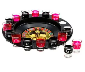 Shot Glass Roulette Drinking Game Set (2balls 16glasses)