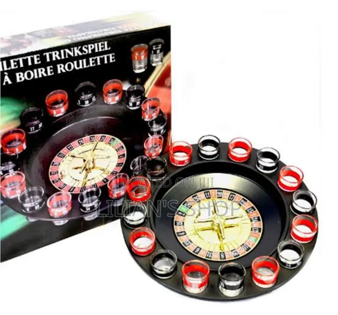 Shot Glass Roulette Drinking Game Set (2balls 16glasses)